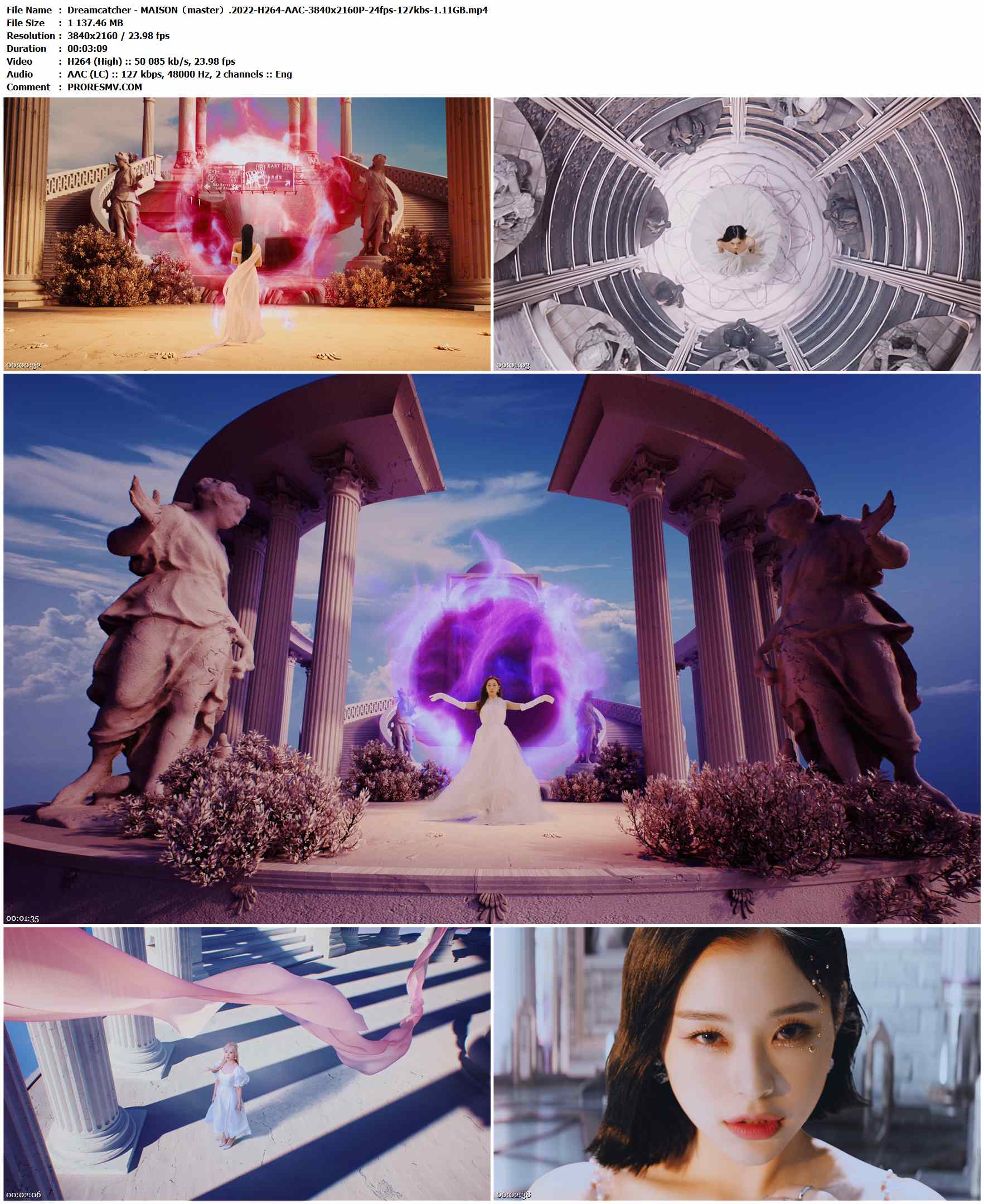 Dreamcatcher - MAISON（master）.2022-H264-AAC-3840x2160P-24fps-127kbs-1.11GB官方MV_高清MV